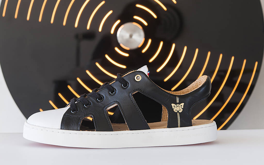 Shoes Sneaker d ete Baron Papillon Noir Baron Papillon Sneakers Made in France